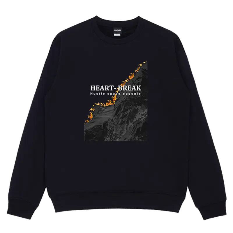 Streetwear Vintage Black Graphic Sweatshirt for All