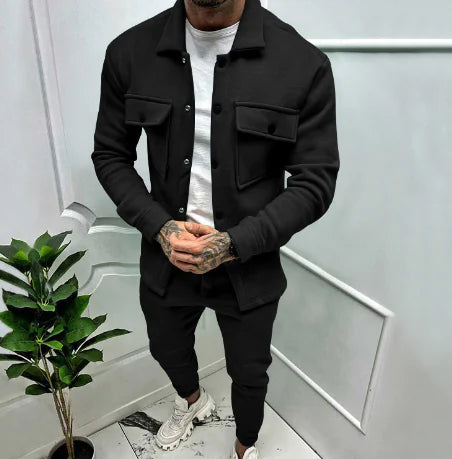 Jubil Joost Casual Streetwear Set for Men - Khaki (One Set)